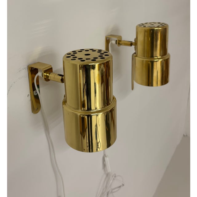 Brass Wall Lights by Hans-Agne Jakobsson, 1960s, Set of 2 For Sale - Image 10 of 13
