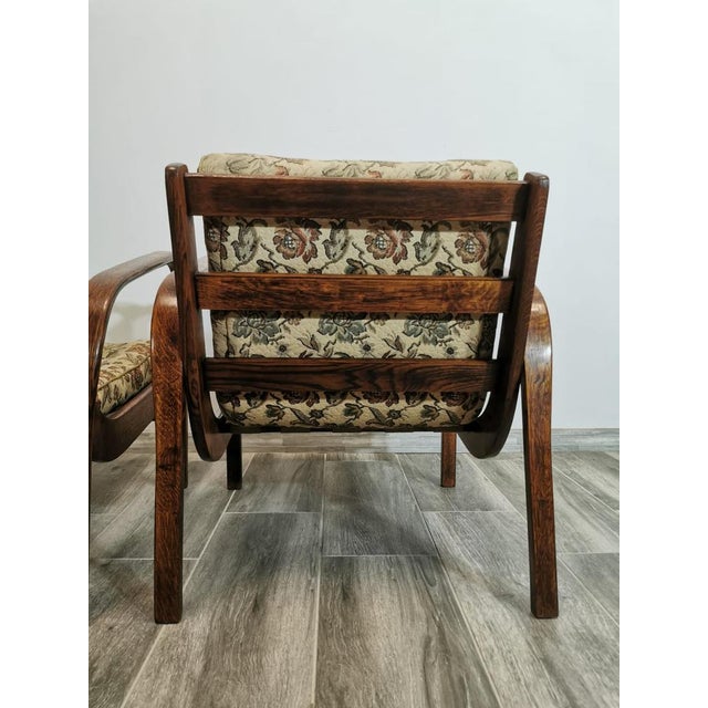 Set of Armchairs by K. Kozelka & A. Kropacek, 1950s For Sale - Image 11 of 18