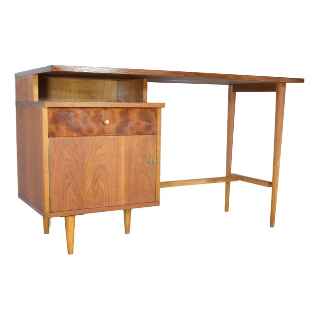 Vintage Ladies Desk in Oak and Beech, 1960s For Sale