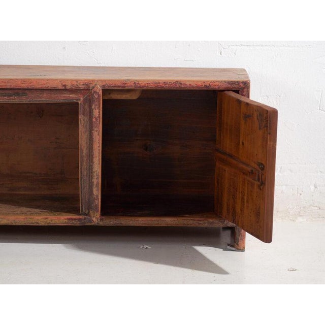 Antique Pine Low Gansu Sideboard from Amaru For Sale - Image 9 of 12