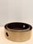 Modern Set of 2 Faux Crocodile Embossed Leather Nesting Round Serving Trays For Sale - Image 3 of 6