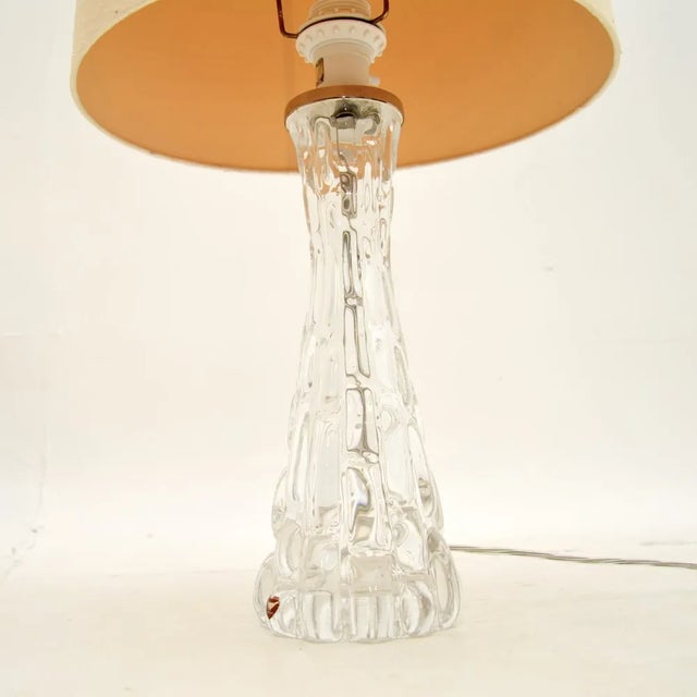 Vintage Swedish Table Lamps by Carl Fagerlund for Orrefors, 1960, Set of 2 For Sale - Image 6 of 9