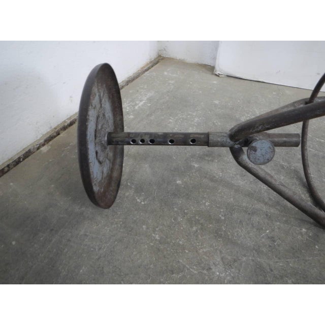 Iron Workshop Stool, 1950s For Sale - Image 9 of 11