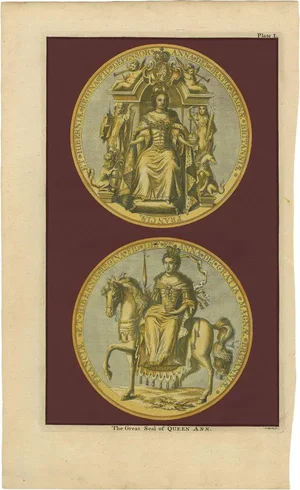 Great Seal of Queen Anne, 1786, Paper