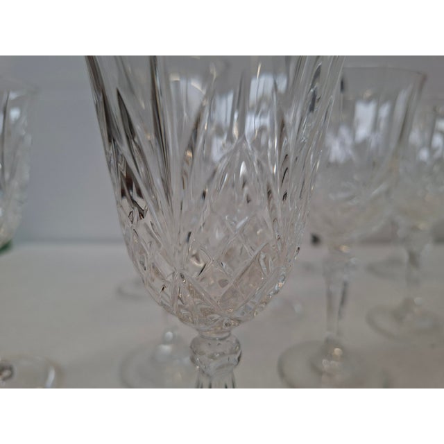 Hand-Cut Crystal Glasses, 1985, Set of 20 For Sale - Image 11 of 12