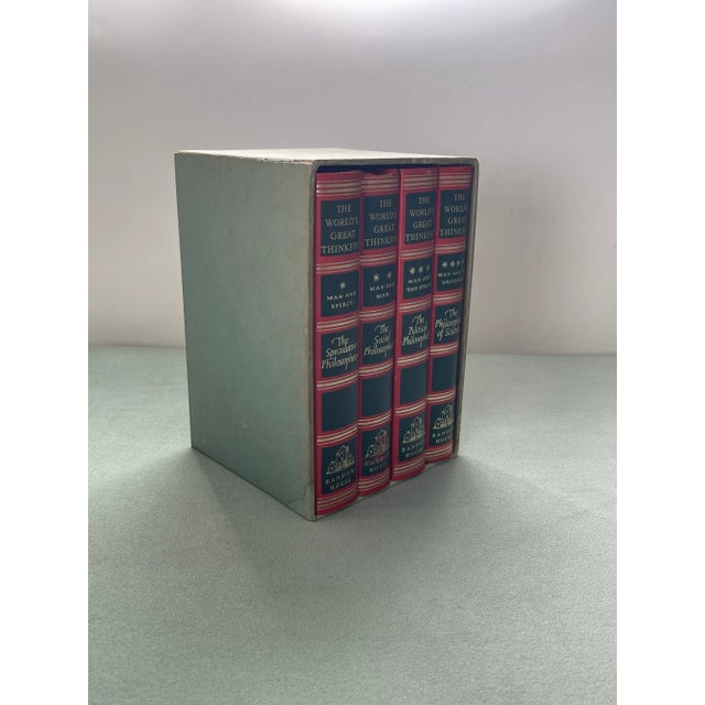 A set of four collections of essays on philosophy in a navy & red hardback binding. Ships within 1-2 days using USPS....