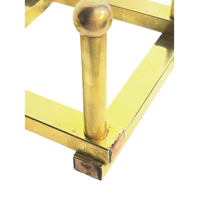Mid 20th Century Vintage Mid Century Italian Brass “Accordion” Style Coat Hat Rack For Sale - Image 5 of 17