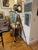 Vintage theater spotlight by Furse (from a London theater), steel body, Fresnel lens, dimmer switch, rewired, mounted on a...