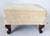 Mid 20th Century Vintage Ivory-Colored Footstool or Ottoman For Sale - Image 5 of 12