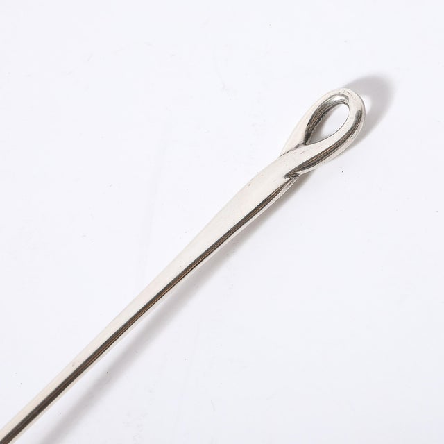 Silver Sterling Silver Padova Pattern Candle Snuffer by E. Peretti Signed Tiffany & Co. For Sale - Image 8 of 14