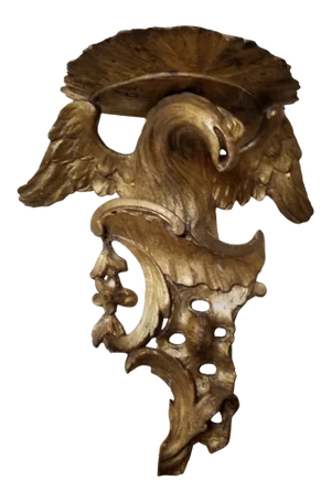 18th Century Giltwood Eagle Bracket