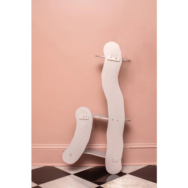 Abstract mountable wall shelf made for designer Soft Baroque's solo show at the Patrick Parrish Gallery United Kingdom,...