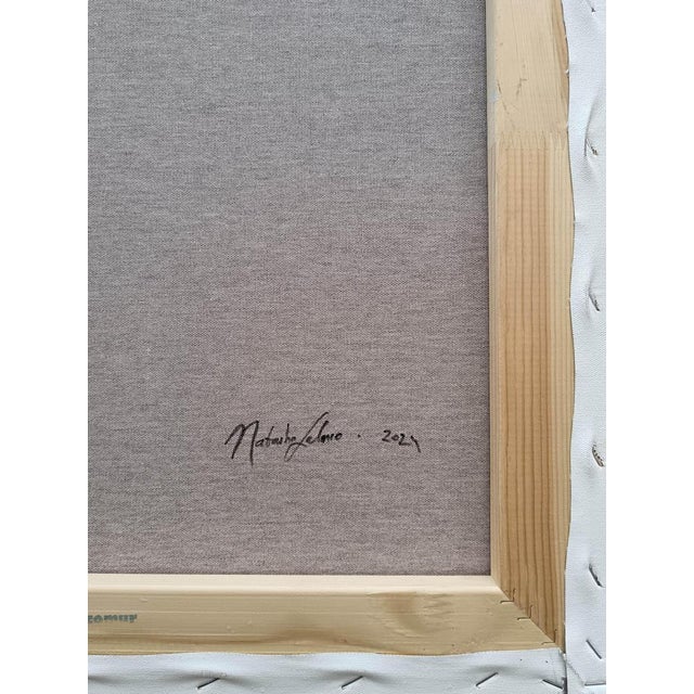 Natasha Lelenco, Portraits in with Floral Emojis, 2024, Acrylic Paintings, Set of 7 For Sale - Image 16 of 18