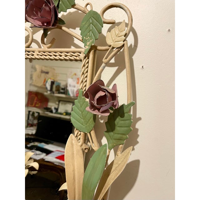 Tole Mirrored Candle Sconce For Sale - Image 10 of 11