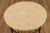 Forged Steel Base Round Marble Top Side Table For Sale - Image 4 of 13