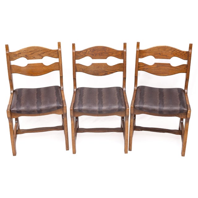 Chairs by Guillerme and Chambron, 1950s, Set of 6 For Sale - Image 3 of 11