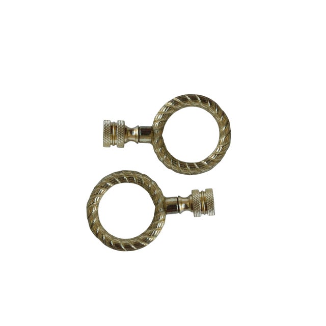 Brass Rope Lamp Finials a Pair Chairish