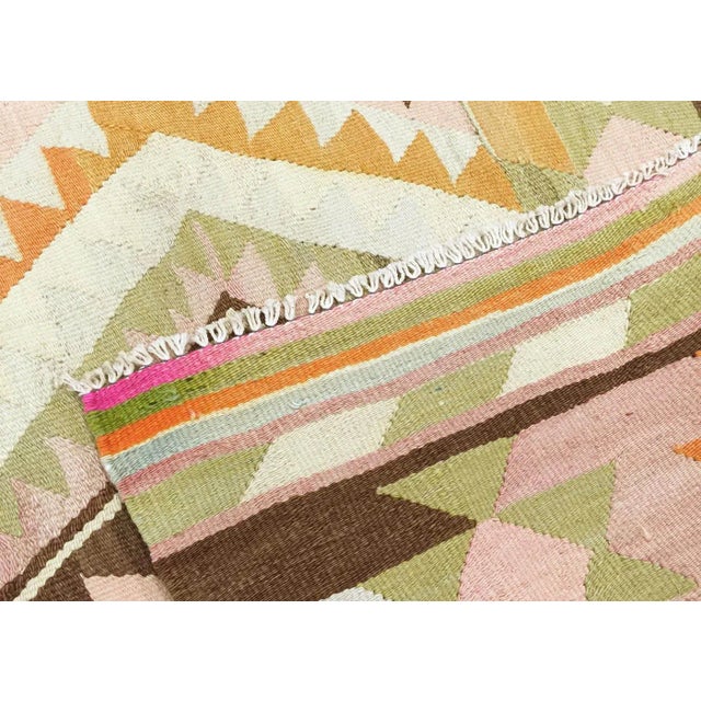 Traditional 1950s Turkish Kilim For Sale - Image 3 of 4