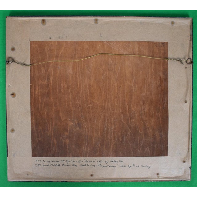 A Set of Four Framed Images Relating to 1930s Horseracing Derby & Grand National Etc For Sale In New York - Image 6 of 7