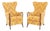 Umberto Asnago "Progetti 63340" Wing Chairs, Pair For Sale