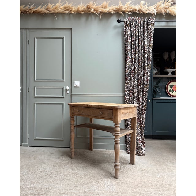 Small Antique Farmhouse Console Table, 1890s For Sale - Image 9 of 15