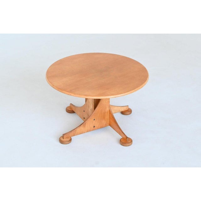 Sculptural Dining Table in Birch by Sjoerd Soeters for Lundia, Netherlands, 1980 For Sale - Image 12 of 17