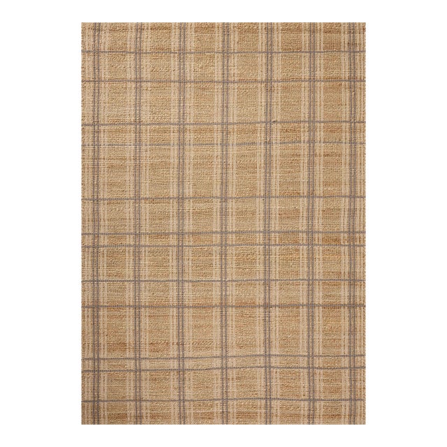 Chris Loves Julia x Loloi Judy Natural / Stone 7'-9" x 9'-9" Area Rug For Sale