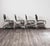 Set of 4 Chromed Steel Cantilever Chairs, 1980s Vintage Modern Design. The frame is entirely made of chromed tubular...