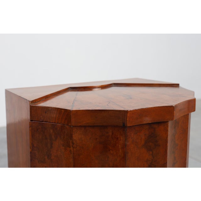 Italian Art Deco Walnut Nightstands, 1920s, Set of 2 For Sale - Image 14 of 18