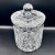 Vintage Cut Crystal Biscuit Barrel in Lead Crystal, 1950s For Sale - Image 8 of 11