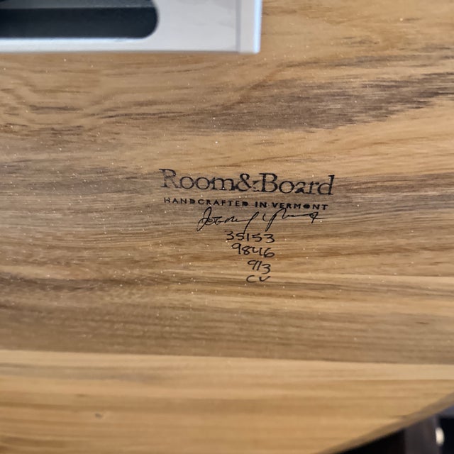 Room & Board Aria Spalted Sugarberry 36in Pedestal Dining Table Chairish