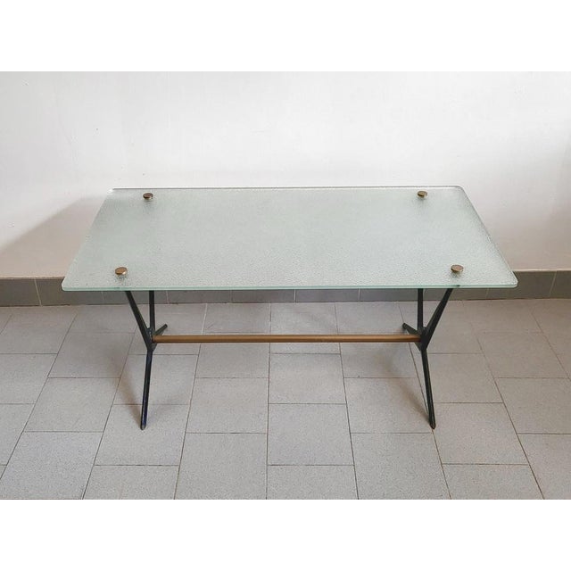 Mid-Century Coffee Table in Steel by Angelo Ostuni, 1950s For Sale - Image 10 of 16
