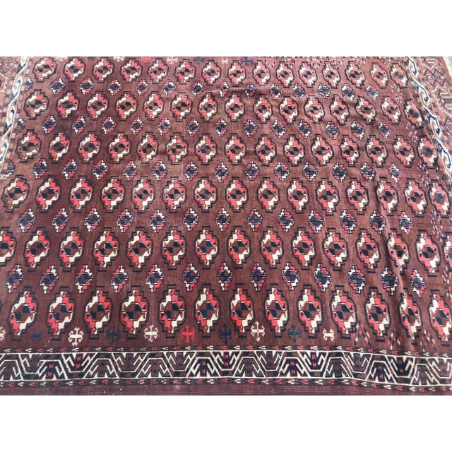 Vintage Turkmen Rug, 1950s For Sale - Image 12 of 15