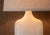 Vintage 1950s MCM White Crackle Glaze Ceramic Table Lamps - A Pair For Sale - Image 11 of 17