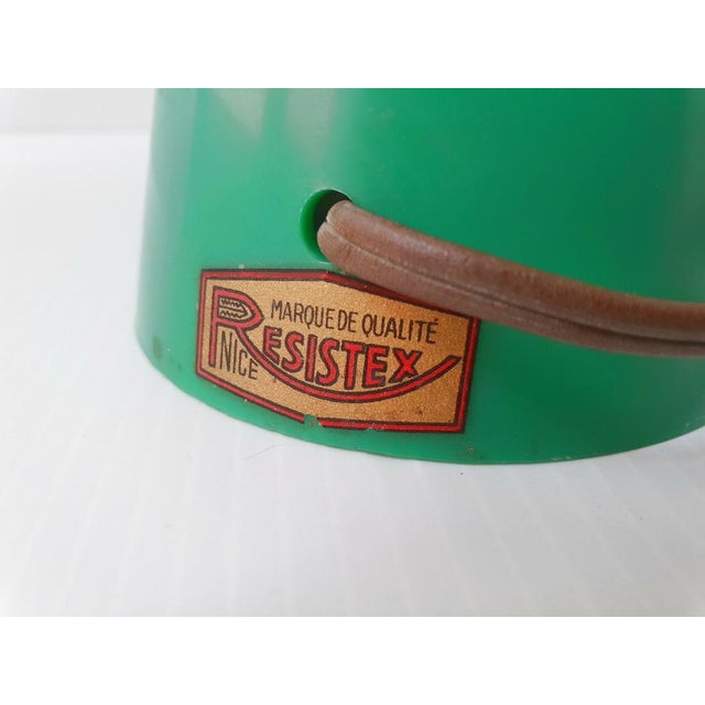 1950s Vintage Plastic and Stee Table Lamp from Resistex, Nice, Francel, 1950s For Sale - Image 5 of 11