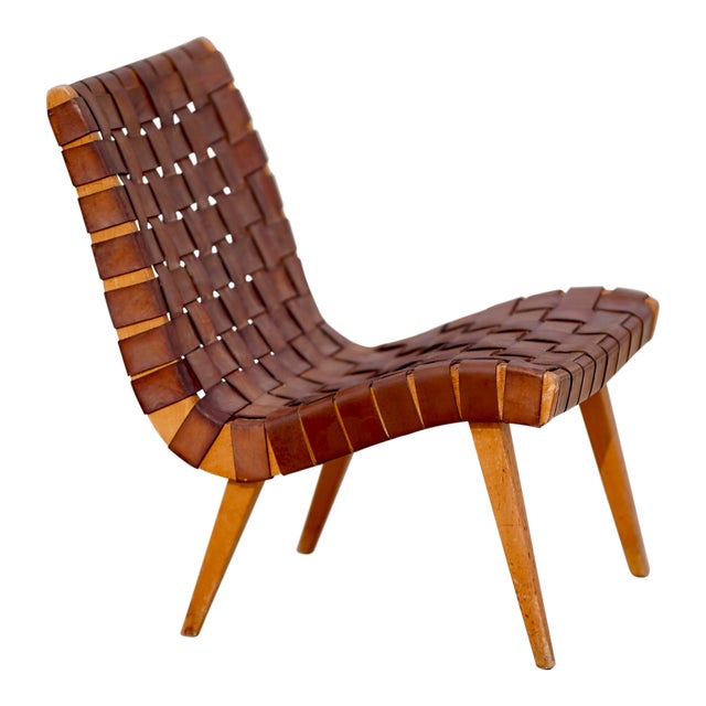 1950s Mid Century Modern 654w Jens Risom Knoll Leather ... Check out our mid century chairs selection for the very best in unique or custom modern mid century accent chair living room single sofa cafe lounge chair home office furniture beige.