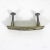 Metal Set of Four Atomic Mid-Century Danish Modern Style Brass Drawer Pulls Rectangular Dresser Handles For Sale - Image 7 of 10