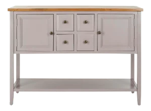 Storage Sideboard in Quartz Grey & Oak