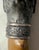 Silver Antique 19th Century Handmade 800 Sterling Silver Wood Dog Walking Stick Cane For Sale - Image 8 of 18