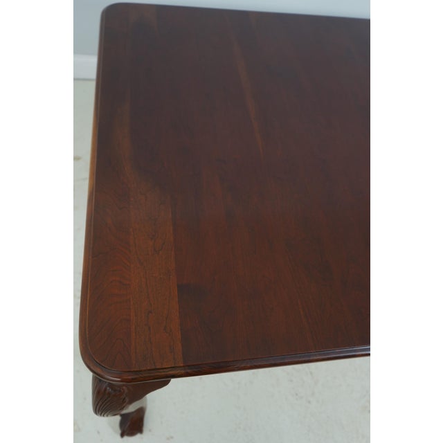 Pennsylvania House Ball & Claw Cherry Dining Room Table For Sale - Image 9 of 18