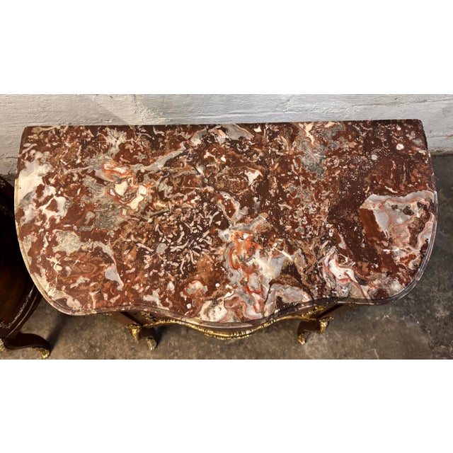 Early 20th Century Pair of French Vernis Martin Style Hand-Painted Commodes For Sale - Image 11 of 17