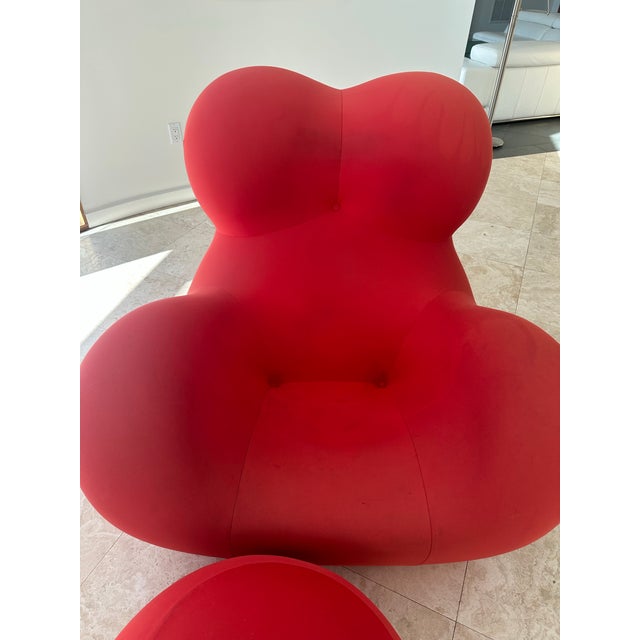 2010s Gaetano Pesce for B&b Italia Du5 & Du6 Arm Chair and Ottoman For Sale - Image 5 of 10