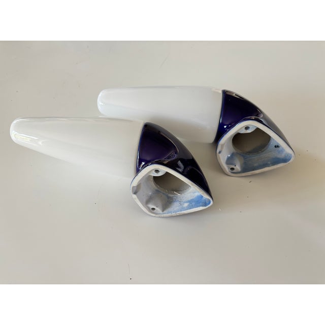 Swedish Ceramic 6035 Wall Lights by Stig Carlsson for Ifö, 1950s, Set of 2 For Sale - Image 12 of 14