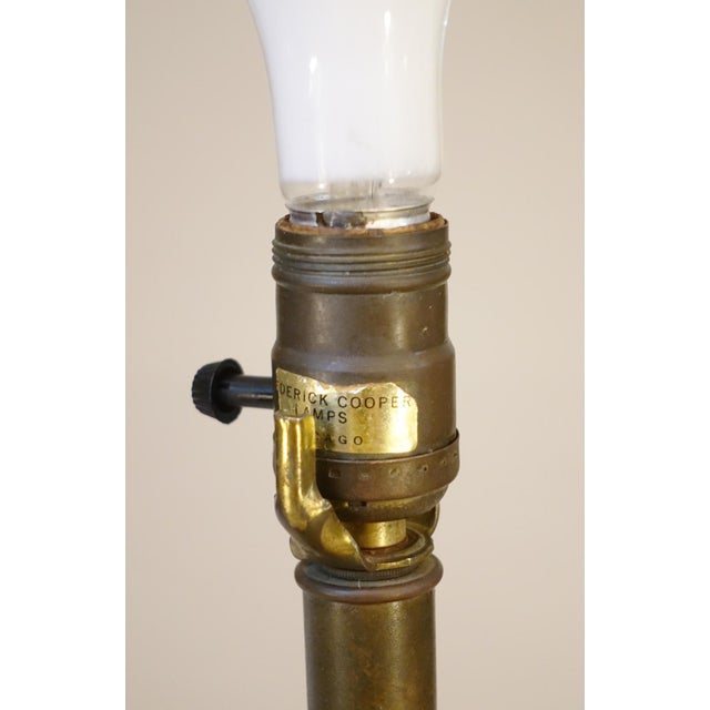 1960s Frederick Cooper Hollywood Regency Neoclassical Modern French Empire Trophy Urn Maple Wood Brass Table Lamp For Sale - Image 14 of 14