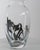 Late 20th Century Vintage Glass Vase with Hand-Cast Pewter Daffodil Decoration, 1970s For Sale - Image 5 of 14