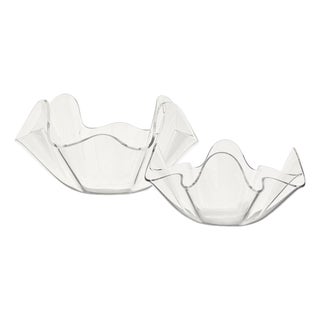 1970s Medium and Large Acrylic Handkerchief Bowls - Set of 2 For Sale