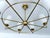 Large Vintage Italian Glass and Brass Chandelier, 1950s For Sale - Image 15 of 18