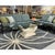 Art Deco Inspired Curved Tessellated Stone Base Glass Top Coffee Table For Sale - Image 10 of 17