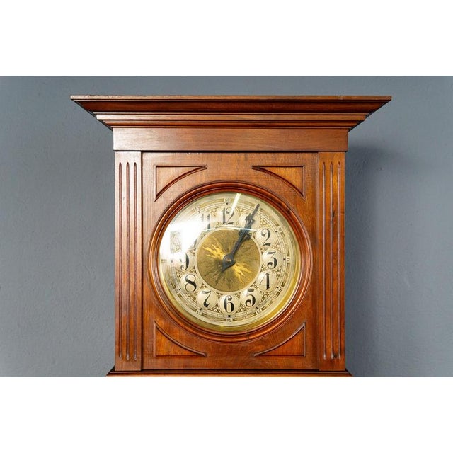 Antique Gründerzeit Grandfather Clock, Late 19th Century For Sale - Image 9 of 18