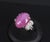 Metal Late 20th Century Rare 21.42ct Natural Pink Star Sapphire & 0.32ct Diamond Platinum Ring, Size 8.5 For Sale - Image 7 of 18